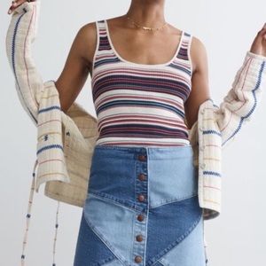 Madewell Ribbed Striped Tank Top